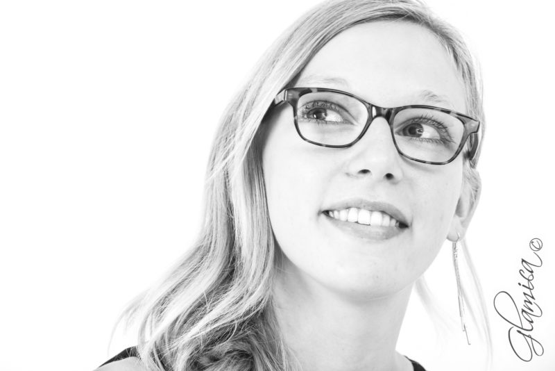 Photo portrait au studio lors d'un shooting.