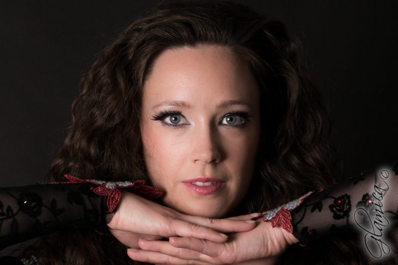 Photo portrait au studio lors d'un shooting.